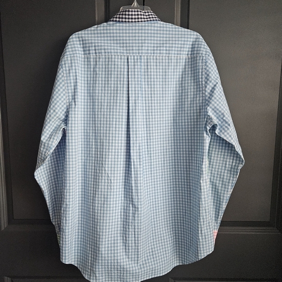 Vineyard Vines Mens Patchwork Slim Fit Whale Shirt Sz Large - Picture 4 of 7